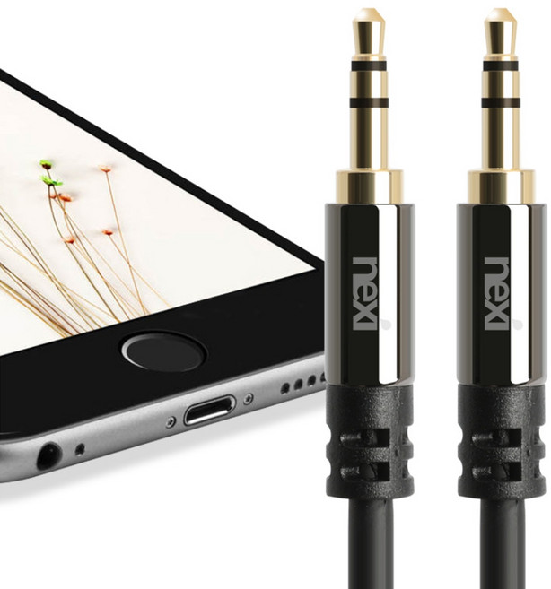 고음질 3극옥스선 컴퓨터 스피커연결 AUX잭 1M 오디오선, 3M NX932, 1개