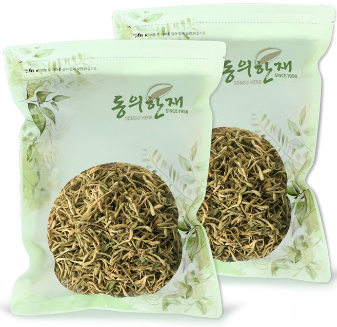동의한재 A급 중국산 녹 금은화 꽃봉오리, 300g, 2개