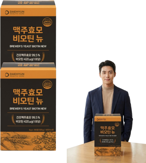 건조맥주효모 고함량 스틱 비오틴 뉴 Haccp 인증, 2개