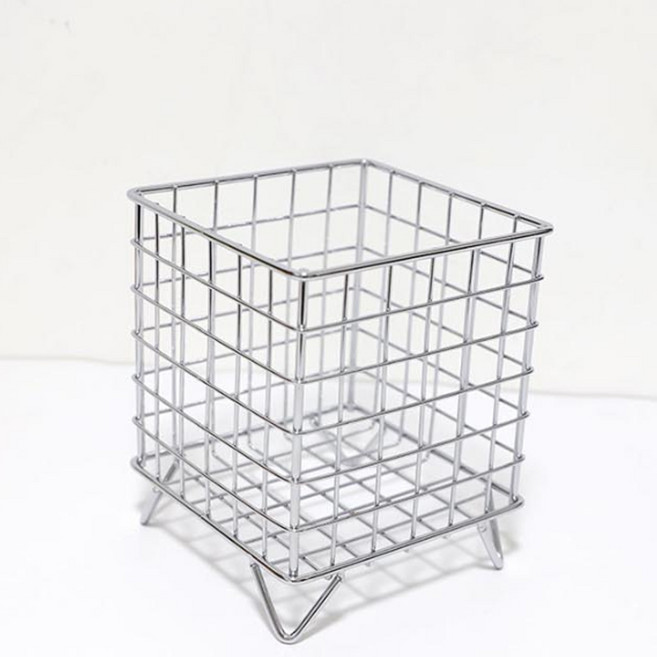 메이크잇업 스텐304 바스켓 정리함 스텐 바구니, 3개, Silver