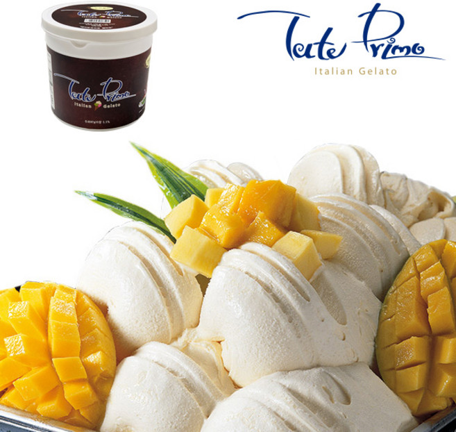 퍼먹는 아이스크림 파브리 젤라또 750g 요거트 바닐라 스트로베리 비스초코 맛선택, 1개, 망고