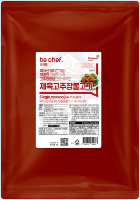동원 홈푸드 비셰프 제육 고추장불고기 5kg 제육볶음 대용량, 1개