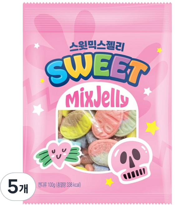더스위트 스윗믹스젤리, 5개, 100g
