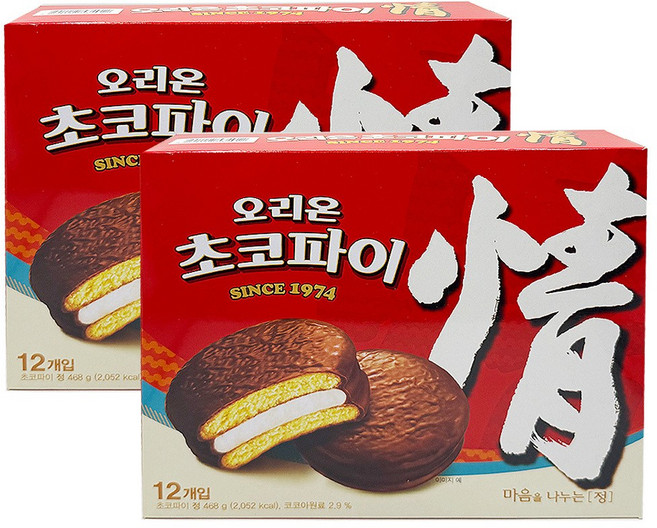 오리온 초코파이 정 12입 468g x 2개