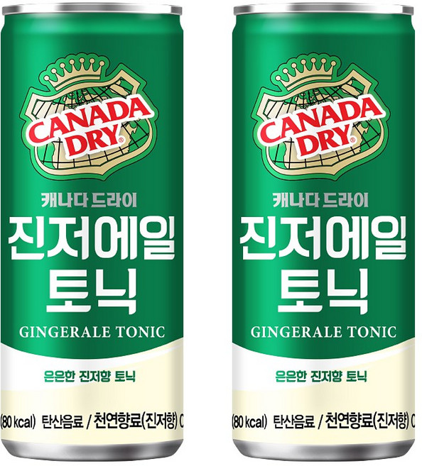 캐나다드라이 진저에일, 5개, 250ml