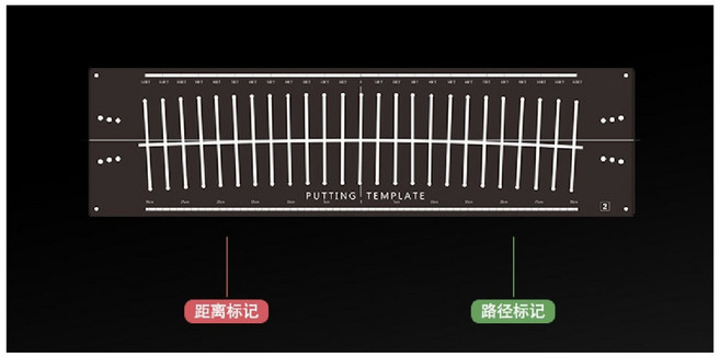골프 퍼팅 연습 매트 가이드라인 교정 템플릿, 1개