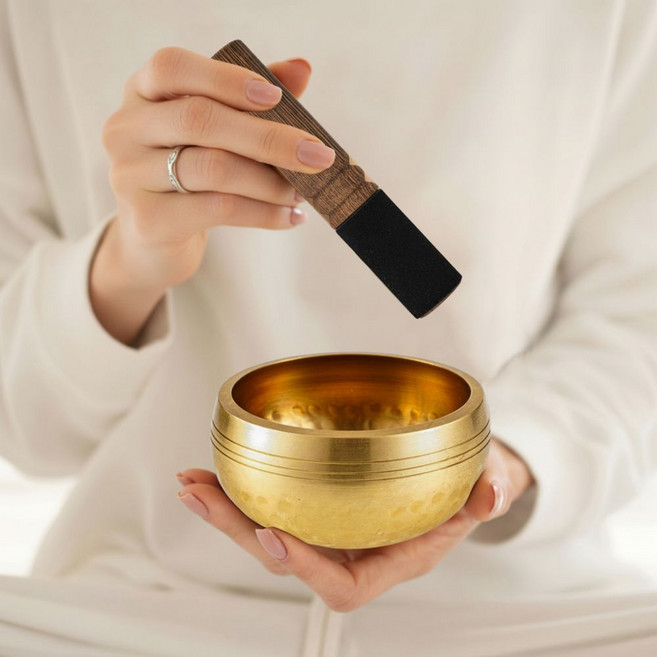 트렌티크 명상싱잉볼 요가종 마음수련 좌종 티벳종 릴렉스종, 1개, 싱잉볼세트