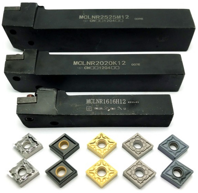 MCLNR1616H12 외부 공구 홀더 + 초경 인서트 CNMG120404 절삭, 03 CNMG120408-MA LK9266, 05 MCLNL1616H12