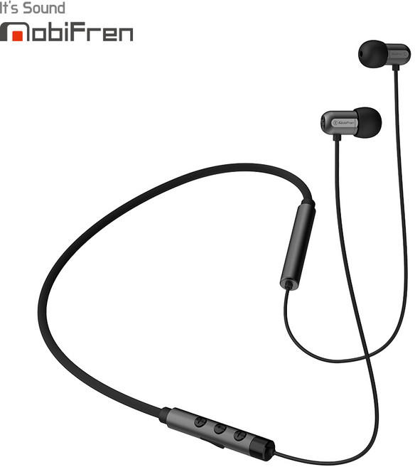 모비프렌 플렉스E 넥밴드 이어폰 MFB-NB5100S, 티타늄 그레이
