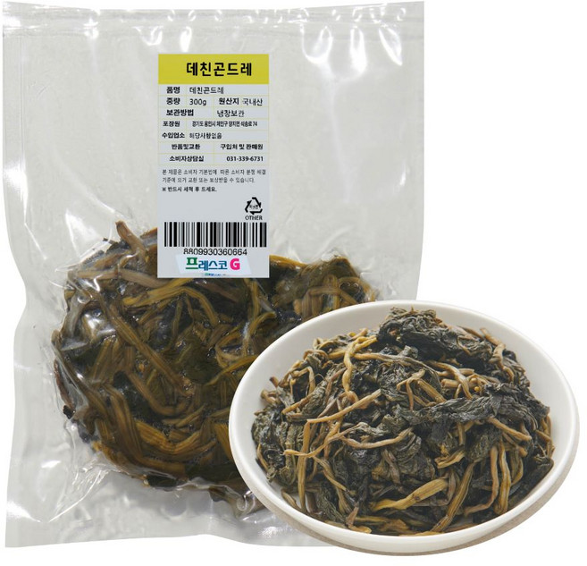 프레스코G 국내산 데친 곤드레나물 300g, 1개