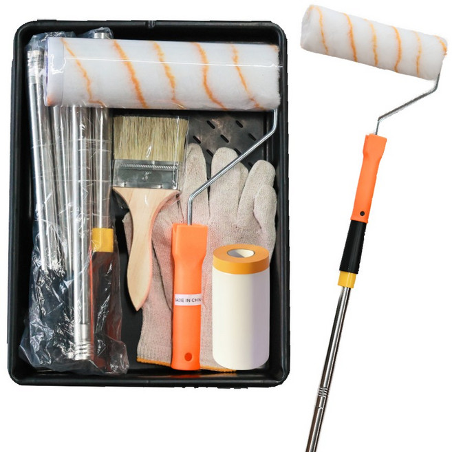 9인치 롤러 4단 장대 트레이 세트, 1개