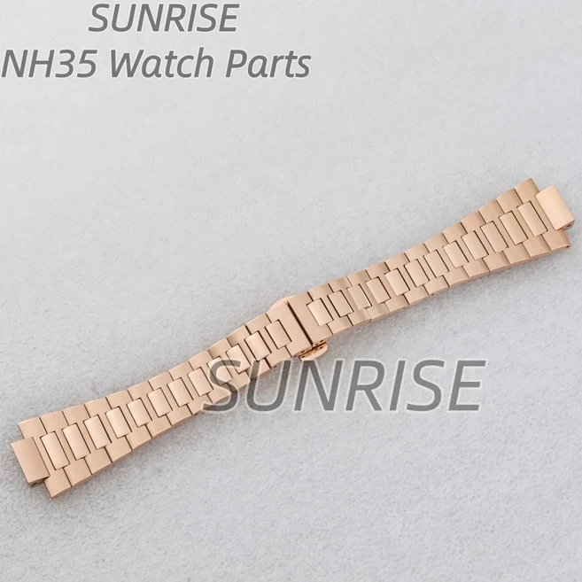 로즈 골드/블랙 41mm 사각 시계 케이스 다이얼 모드노틸러스 세이코 Nh35 무브먼트 방수 스틸 액세서리, 35 choice1 (34)