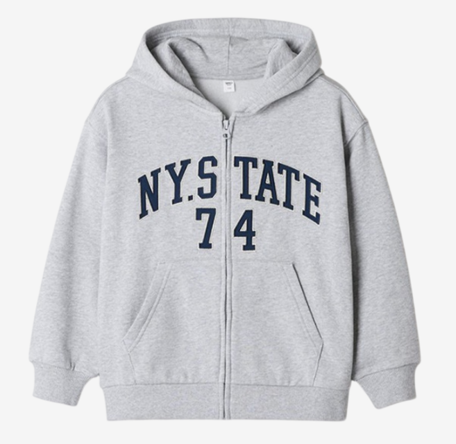 스파오키즈 NY STATE 기모 후드 집업 SPMZG11KU1