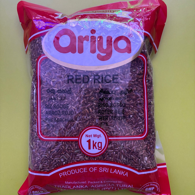 RED RICE 레드라이스 (찐쌀100%) 1kg Super Quality 스리랑카, 1개
