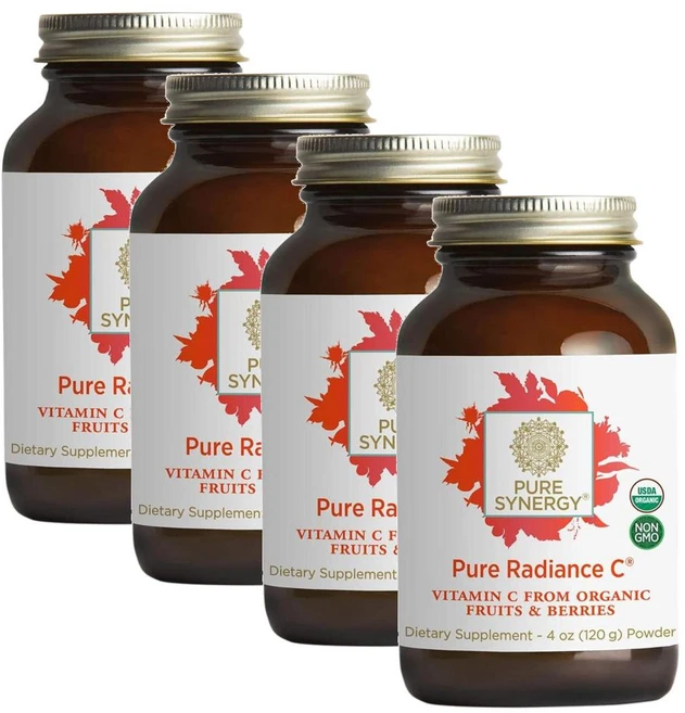 퓨어시너지 퓨어 래디언스 비타민C 파우더 PURE SYNERGY Pure Radiance VitaminC powder, 120g, 4개 - 쿠팡