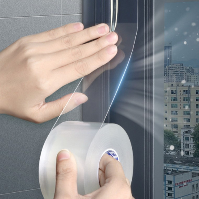 무풍 방풍 테이프 50mm 70mm 틈새 제로 문틈막이 방풍테이프 창틀바람막이 틈새테이프 샤시바람막이, 1개