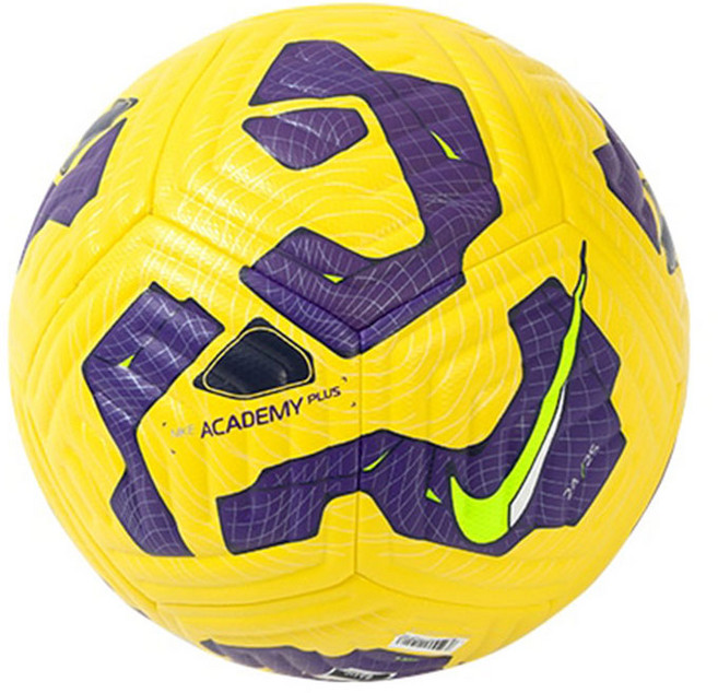 나이키 아카데미 플러스 축구공 FA24 5호 옐로우퍼플 축구용품, 1개, FZ2632-710