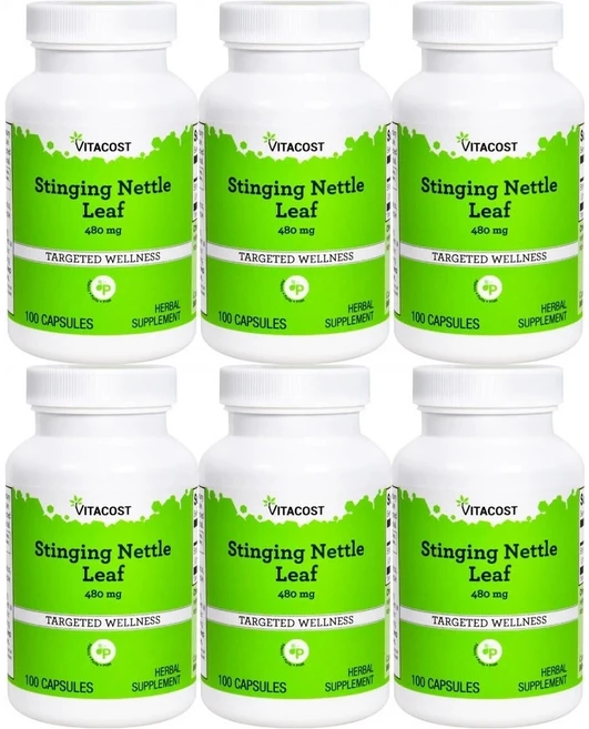 비타코스트 쏘는 쐐기풀 잎 480mg, 100정, 6개 - 쿠팡