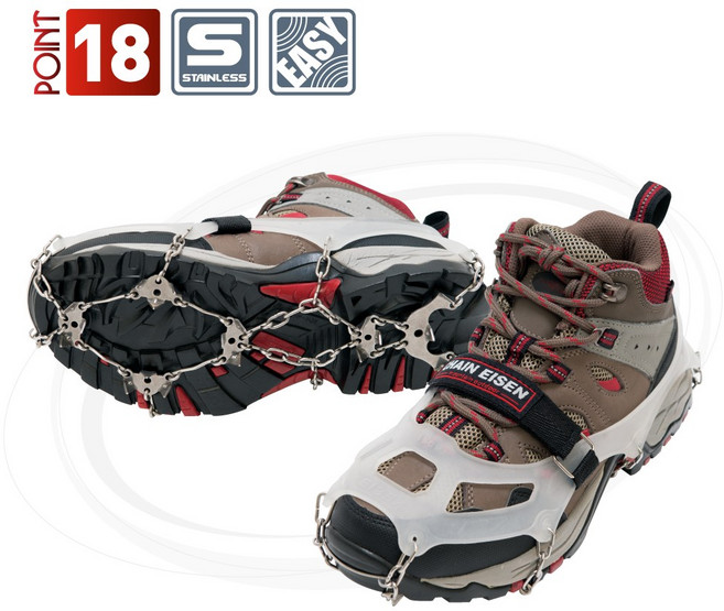 탑앤탑 파워 스텐 체인 아이젠 2 (T090118) KOREA 국산 등산 고탄력 엘라스틱 밴드 18피크 아이젠