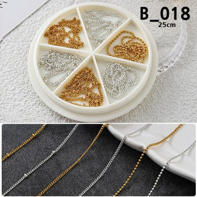 치프몰 스톤 네일 파츠 세트 81종, 1개, B_018