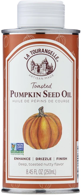 250 밀리리터 (1개 팩) 토스트된 호박씨 라 투랑겔 La Tourangelle Toasted Pumpkin Seed Oil Great for Cooking Salad, Orange, 1개 - 쿠팡