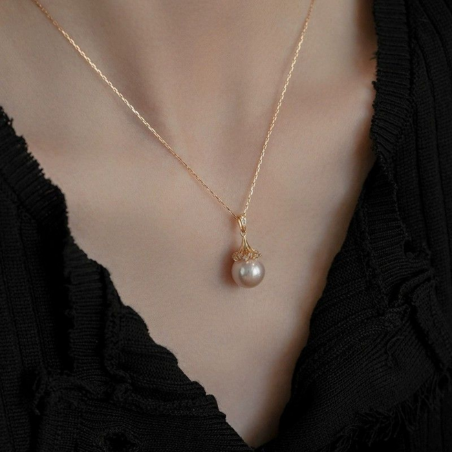 GB마트 진주 목걸이 고급 우아 디자인 도금 악세서리 쥬얼리 펄 펜던트