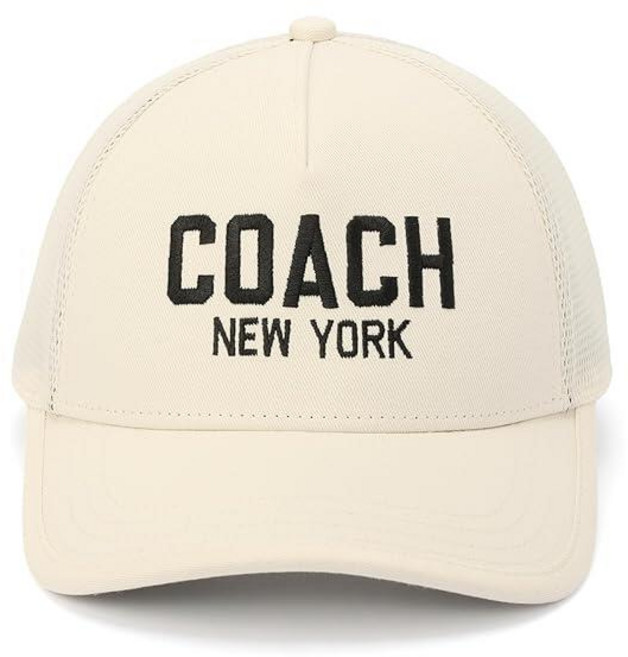 코치 Coach 여성용 COACH 뉴욕 트러커 모자 분필 미디엄-라지, Medium-Large, Chalk