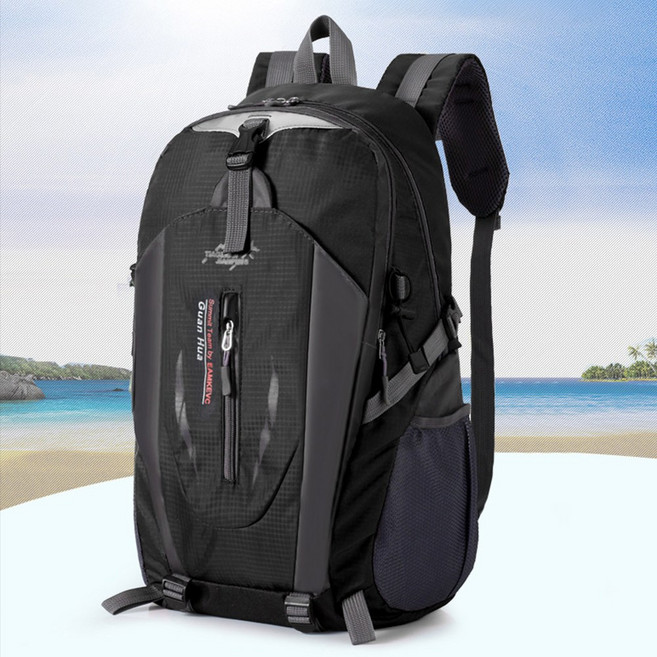 서온리 어깨가 가벼운 초경량 남성 여성 등산가방 백패킹 트래킹 캠핑 대용량 여행가방 방수 배낭 40L 백팩, 딥블랙