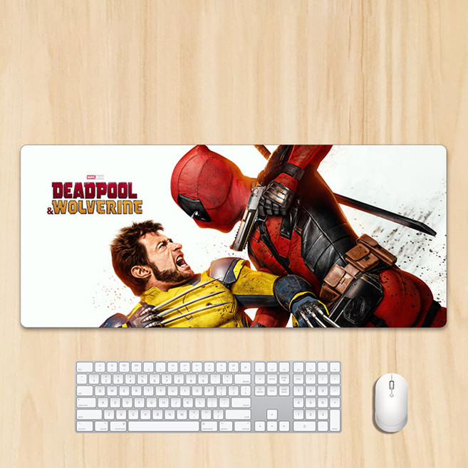 마블코믹스 데드풀과 울버린 굿즈 Deadpool&Wolverine 마우스 게이밍 장패드, G. 70x30x0.3cm DEADPOOL7, 1개