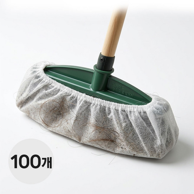 마케즈 쓱모아 빗자루 일회용 먼지커버 바닥청소용 머리카락 청소 틈새 먼지 흡수, 화이트 100개, 100개