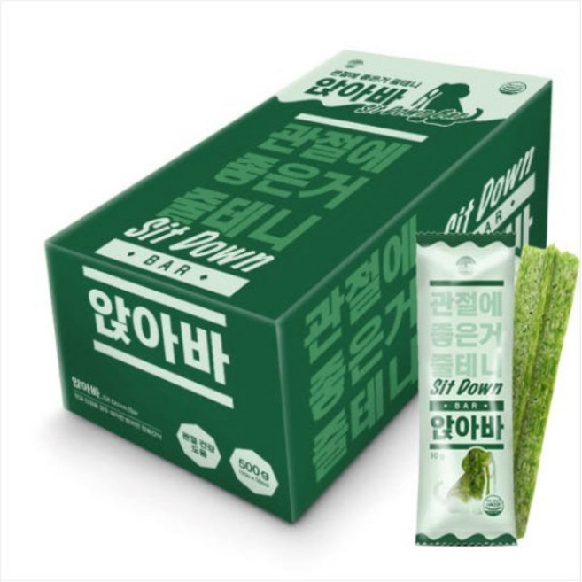 앉아바 덴탈껌 관절건강 50ea(1box) 강아지 양치껌 구강, 1개, 500g, 밀크