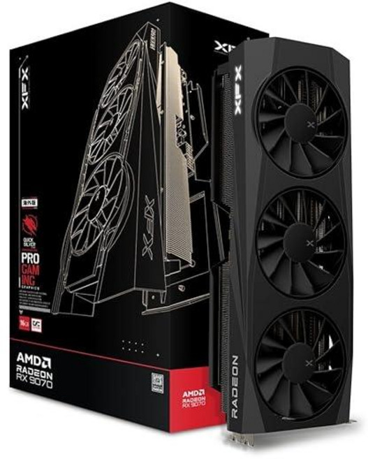 XFX Quicksilver AMD 라데온 RX 9070 OC 게이밍 에디션 16GB GDDR6 HDMI 3xDP AMD RDNA 4 RX-97QICKBBA 포함, RX 9070 QICK