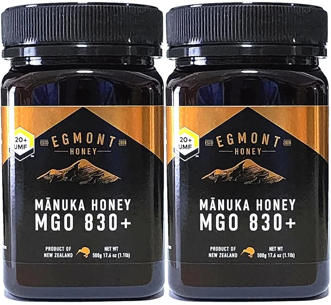 에그몬트 허니 마누카꿀 UMF20+/MGO830+500g2개세트 뉴질랜드산 생꿀 개별 포장 상자에 들어감, 1개, 1g - 쿠팡