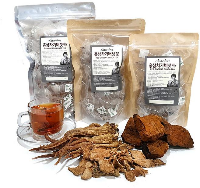김오곤원장의 홍삼 차가버섯차, 1개, 홍삼차가버섯차 50T