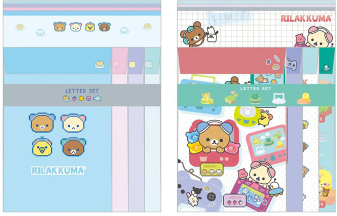 리락쿠마 레터세트 편지지+편지봉투 게이밍, 픽셀아트