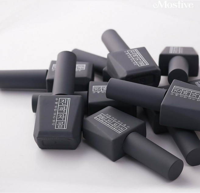 모스티브 칼라 젤 폴리시 진짜시리즈 젤네일, 진짜차콜, 1개, 12ml