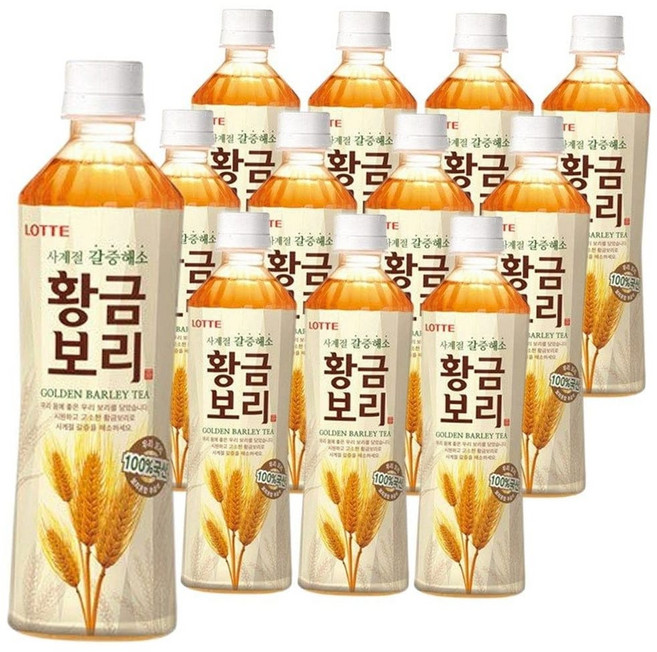 12PET 황금보리 롯데 500ml x, 본상품