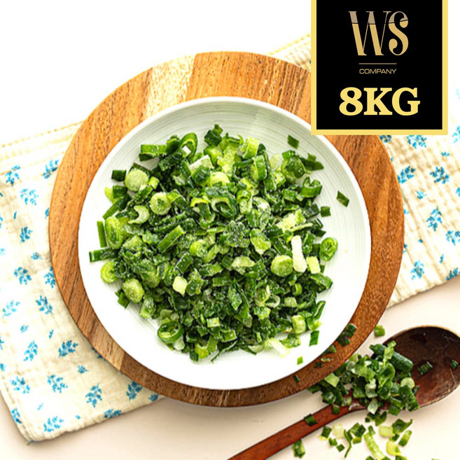 냉동야채 냉동 쪽파 5mm 슬라이스 8kg, 1kg, 8개