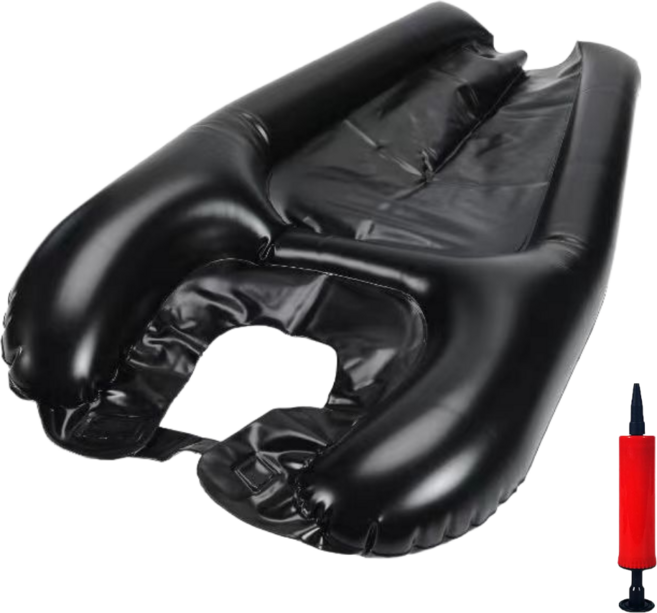 넉너크 환자머리감기 간이 샴푸대 에어쿠션, 1개, 블랙