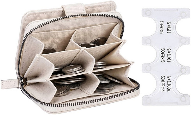 PETERPOINT 6칸분리 일본동전 지폐지갑+일본동전홀더