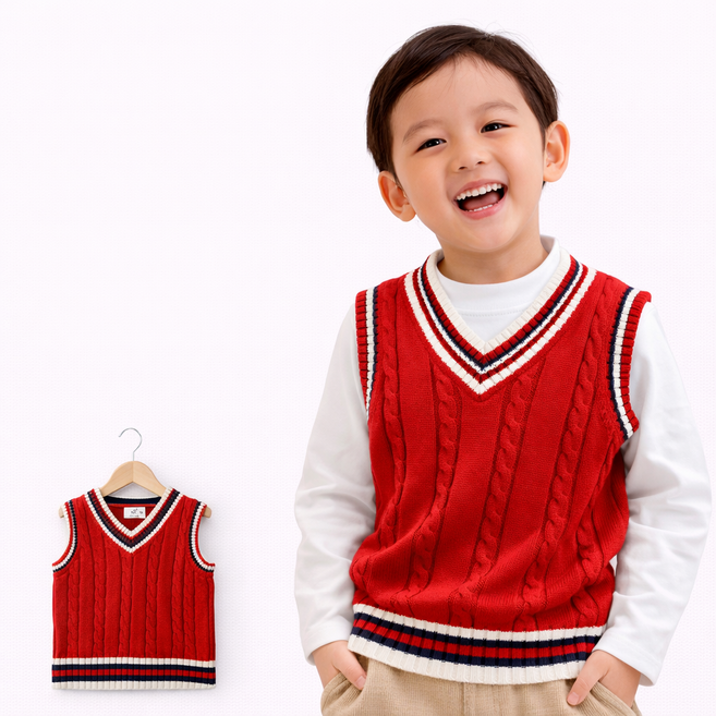 유아 아동 조끼 유아동 주니어 남아 여아 실내 니트조끼 하객룩 정장 스쿨
