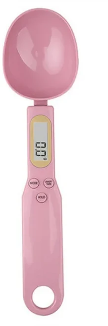 미니 스푼 저울 디지털 주방 전자 LCD 음식 0.1-500g 요리 밀가루 우유 커피 파우더 무게 측정, 04 Pink