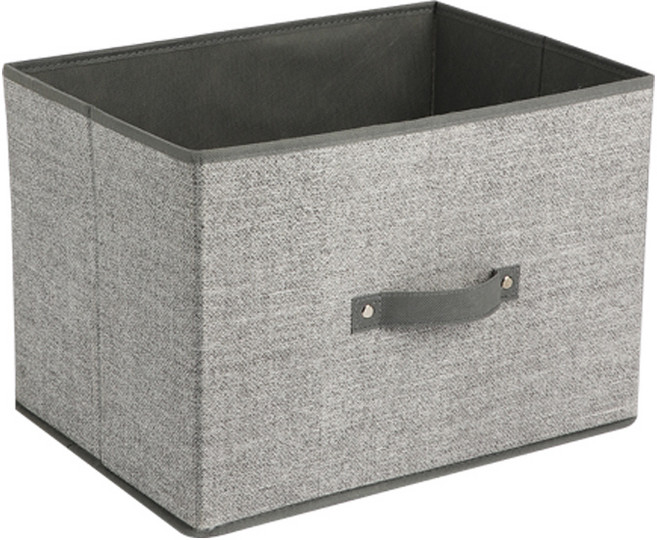 棉麻折疊抽屜 透氣防霉 可折疊收納 居家整理好幫手, 橫式, 1個