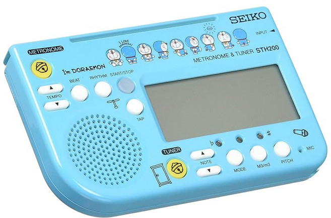 SEIKO 세이코 메트로놈 & 튜너 Im Doraemon 도라에몽 블루 STH200DRL, 1개