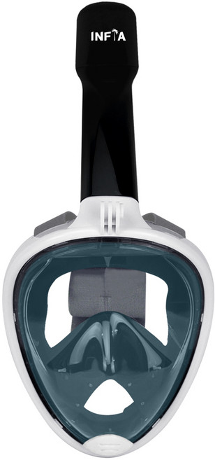 인피아 풀페이스 스노쿨링마스크 스노쿨링 세트, 다크그린