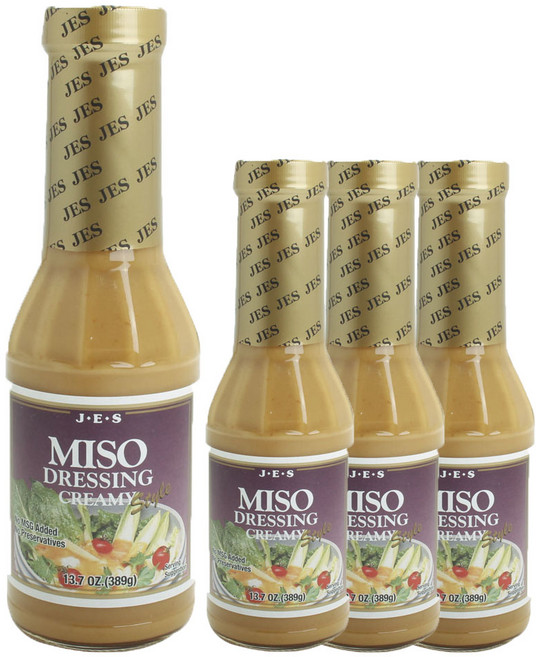 제이이에스 미소 드레싱 크리미, 389g, 4개