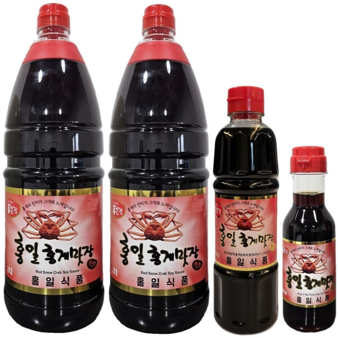 ((추천))홍게맛장1.8리터/홍게간장/천연조미료, 4.3L, 1세트
