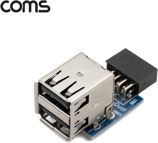 (COMS) 메인보드 연결 9핀 to USB 2포트 젠더/TB087
