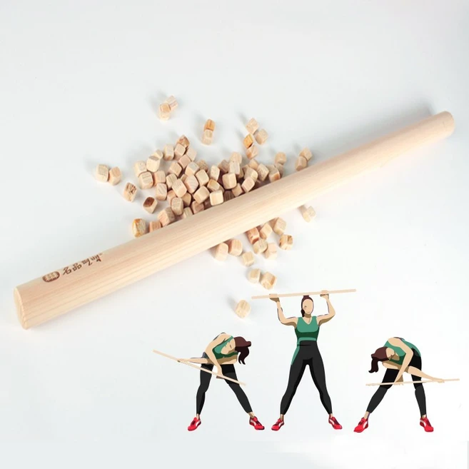 온유어핏 편백나무 스트레칭봉 국내산100% 목봉 체조봉 헬스봉 요가봉 필라테스 웨이트기구, 1개 - 쿠팡