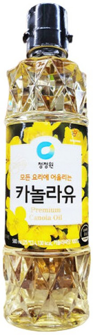 박스 청정원 카놀라유 500ml 15입 차례상차림, 15개